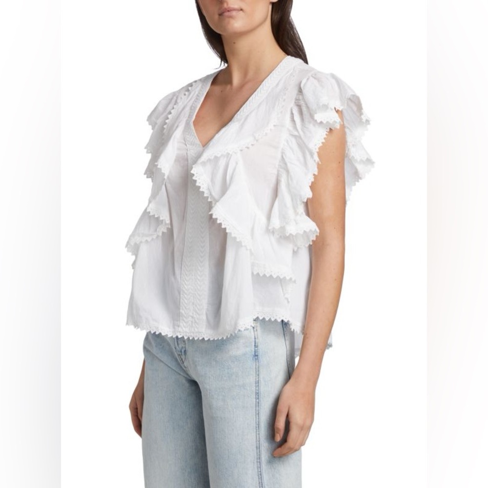 Ramy Brook Della Ruffle Top - Small